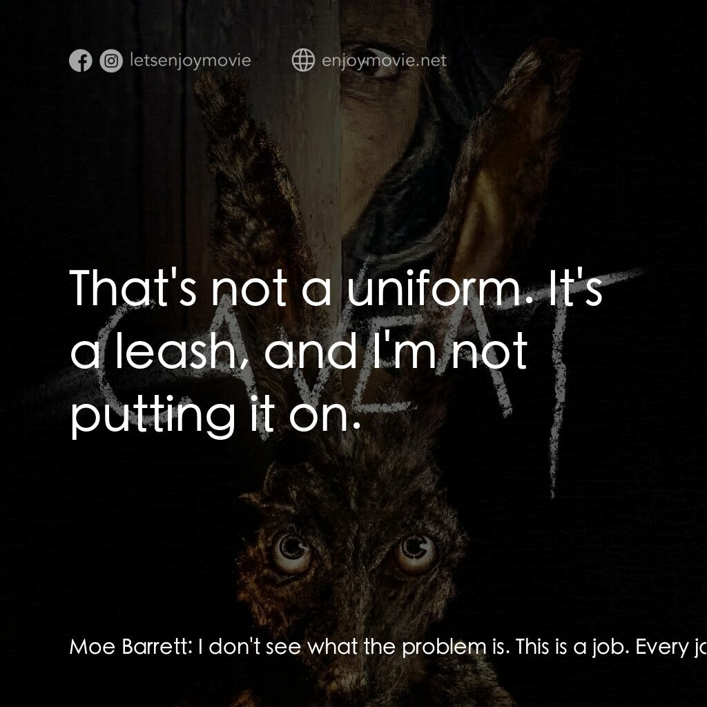 《鬼把戲》經典台詞：Moe Barrett:  I don't see what the problem is. ...