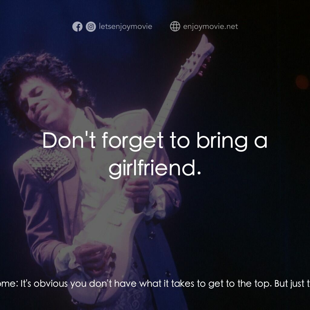 紫雨紅唇電影對白：Jerome:  That was fucked up, what you did, man. Morris doesn't like it, and I don