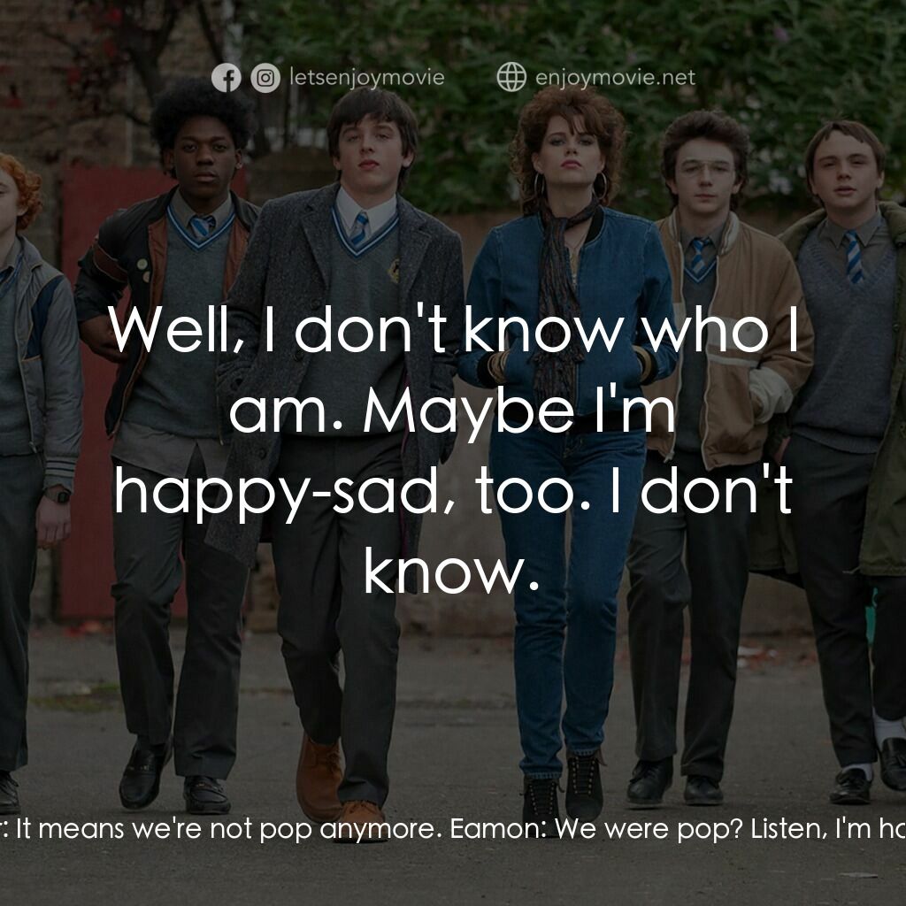 搖滾青春戀習曲電影對白：Eamon:  So how do you mean you're 