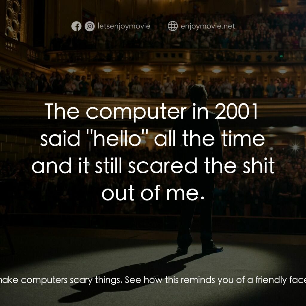 史帝夫賈伯斯電影對白：Joanna Hoffman:  Please, you have to tell me why it's so important for it to say 