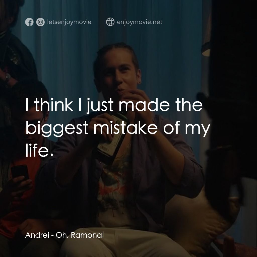 《左右大丈夫》經典台詞：Andrei: I think I just made the biggest mistake of ...