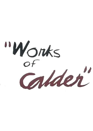 《Works of Calder》電影海報