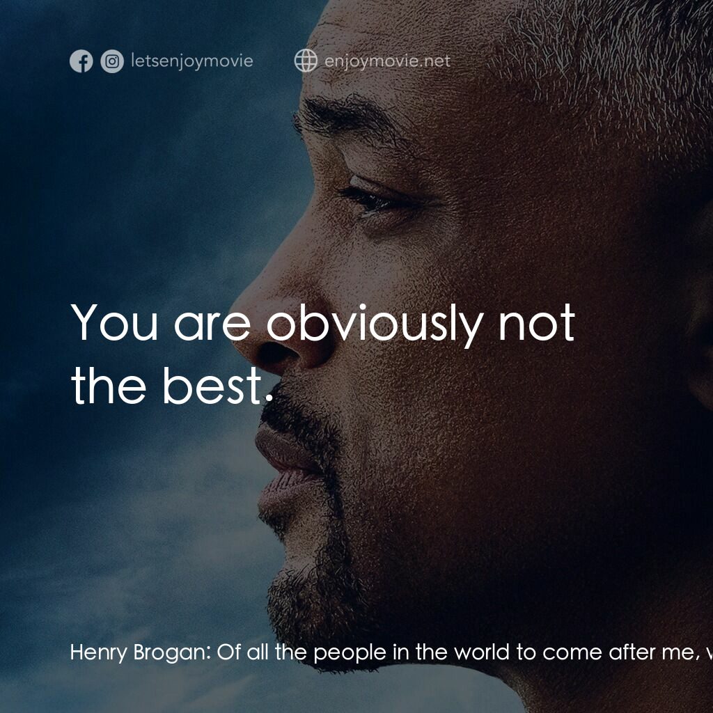《雙子殺手》經典台詞：Henry Brogan:  Of all the people in the world to c ...