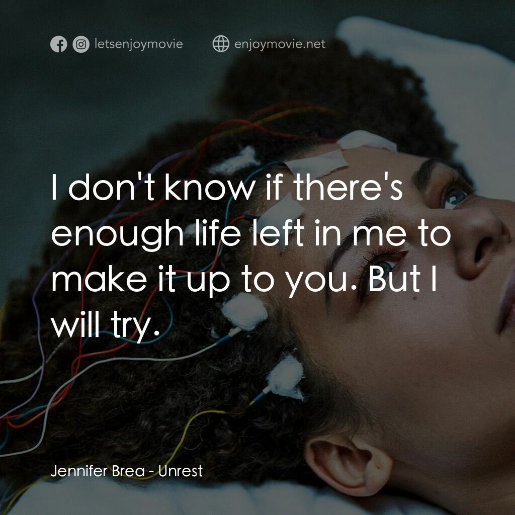 《無法安睡》經典台詞：Jennifer Brea:  I don't know if there's en ...