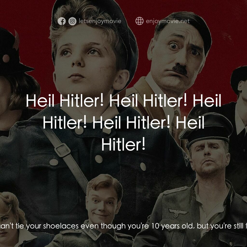 陽光兔仔兵電影對白：Jojo Betzler:  Jojo Betzler, ten years old. Today, you join the ranks of the Jung