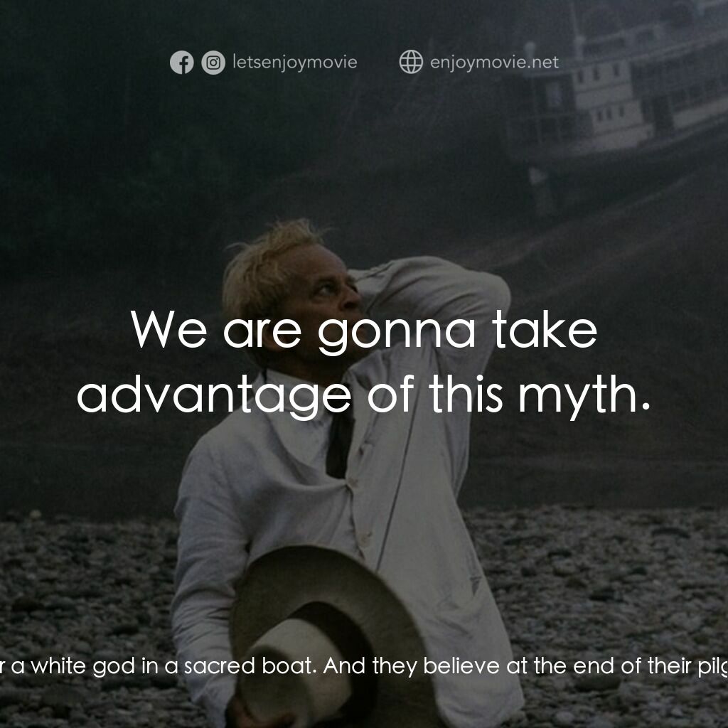 陸上行舟電影對白：Huerequeque (The Cook):  These Jivaro people left the interior of Brazil about 30