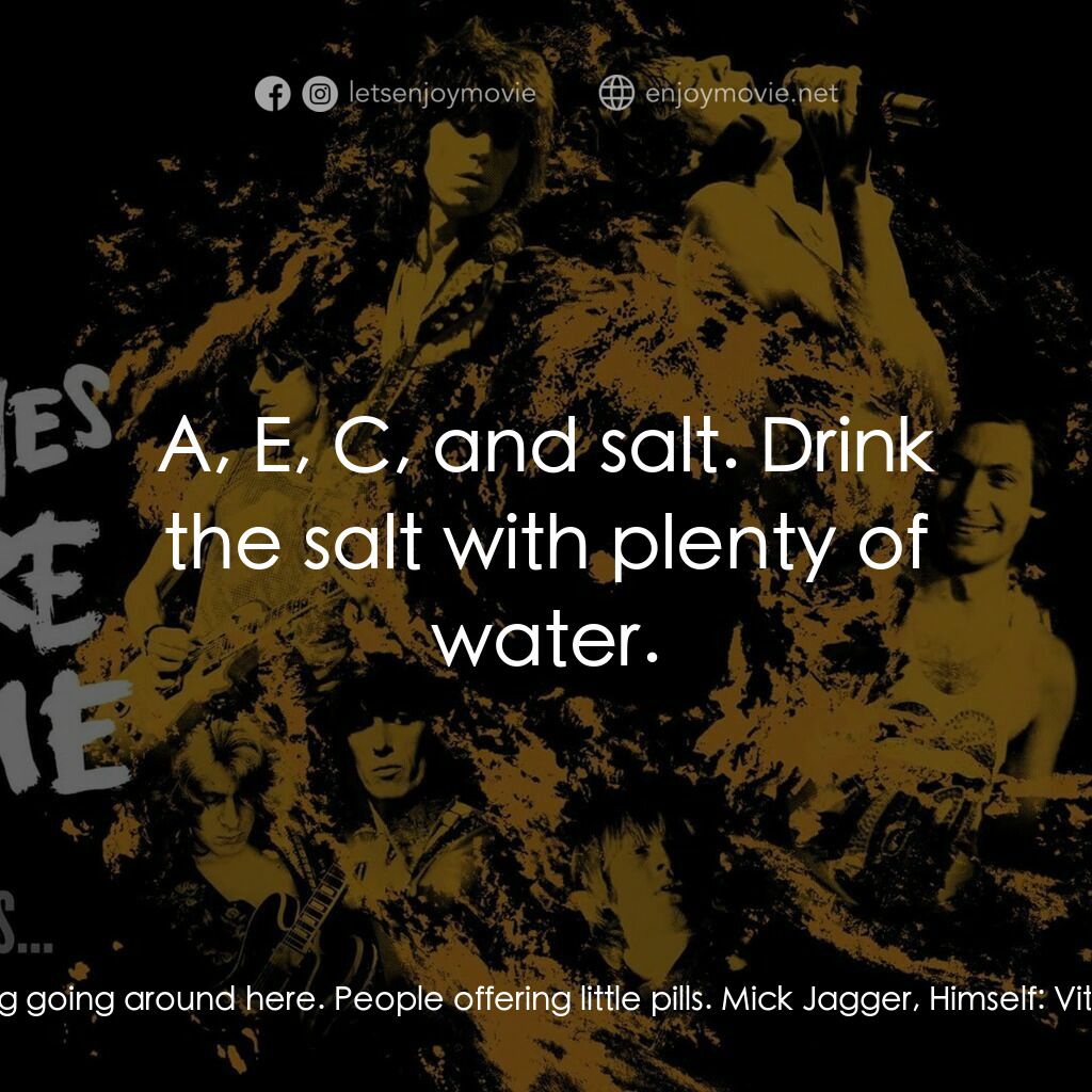 火力颶風電影對白：Dick Cavett, Himself:  Say, I don't know if I'm supposed to see this, but, there 