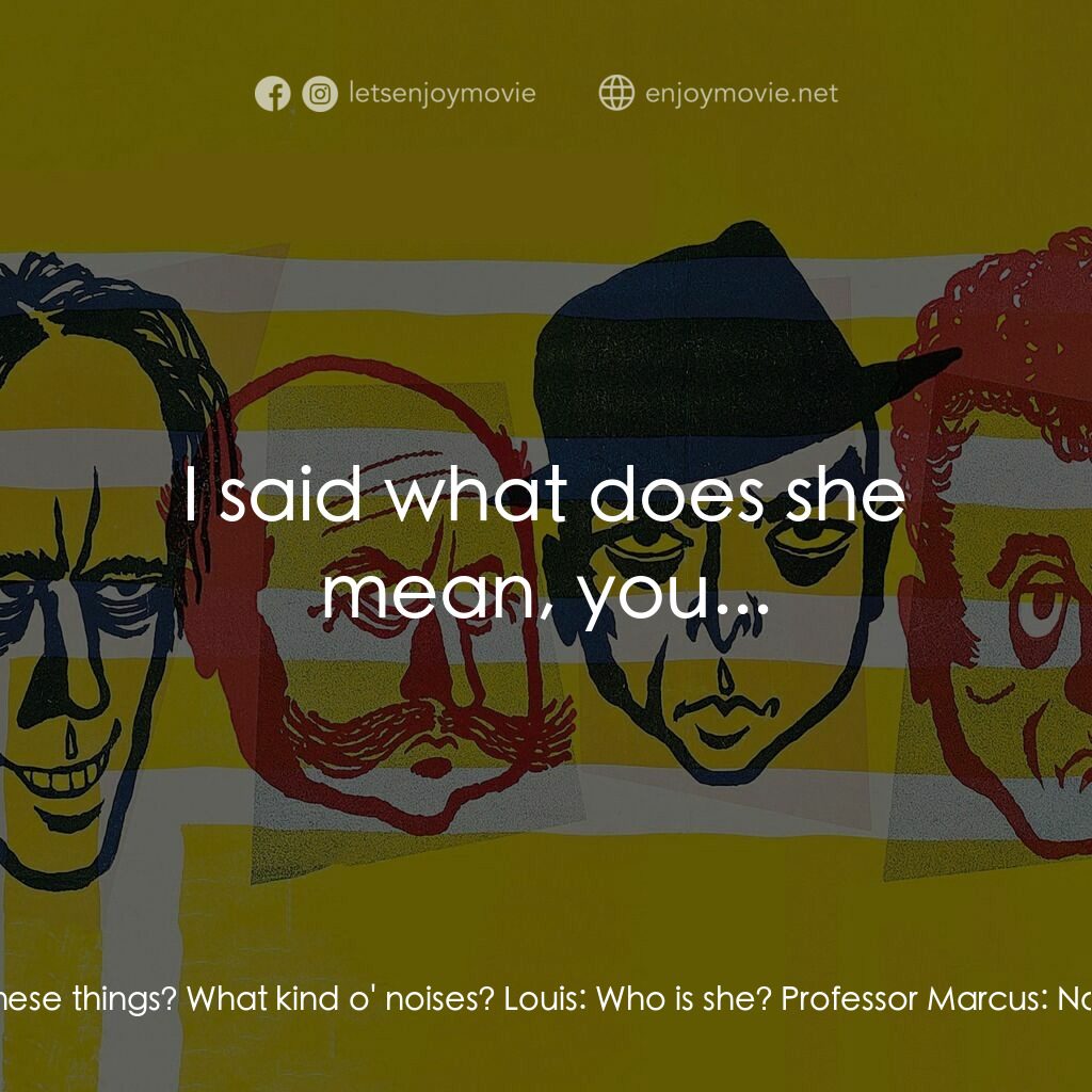 賊博士電影對白：One-Round:  Are we supposed to make noises with these things? What kind o' noises