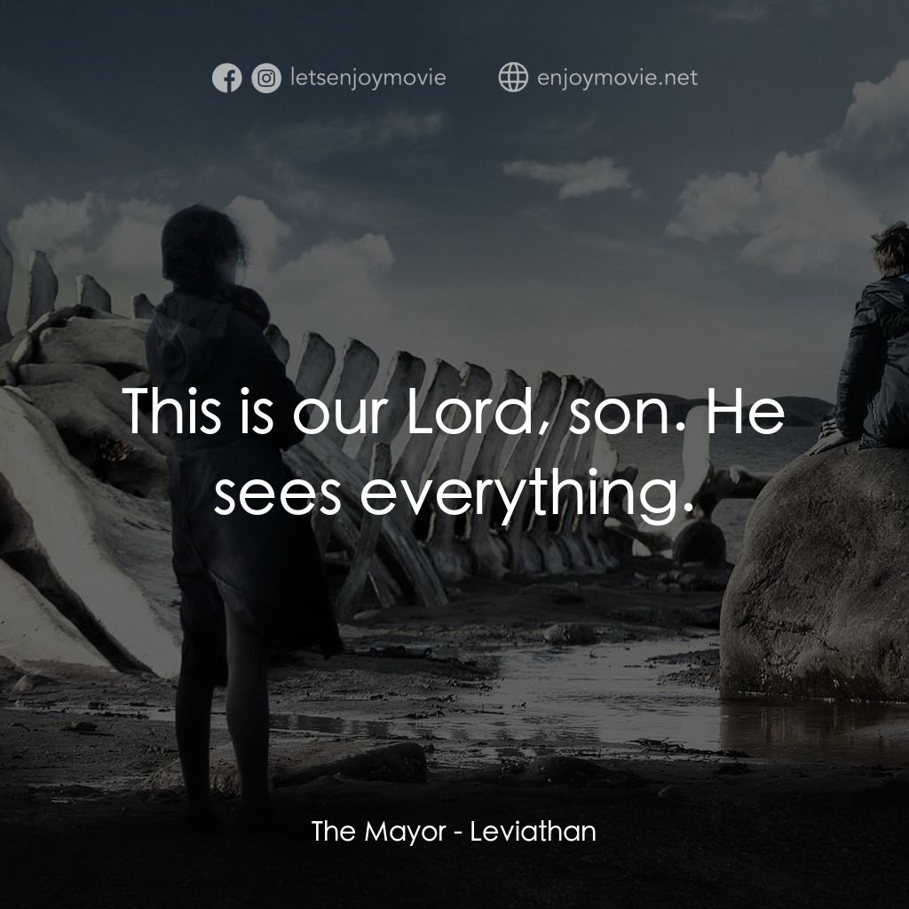 《荒謬啟示錄》經典台詞：The Mayor: This is our Lord, son. He sees everythi ...