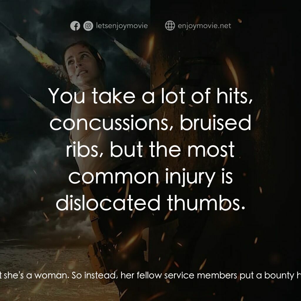 終極攔截戰電影對白：Alexander:  This is Captain Joanna Julia Collins. J.J. to her friends. A soldier 