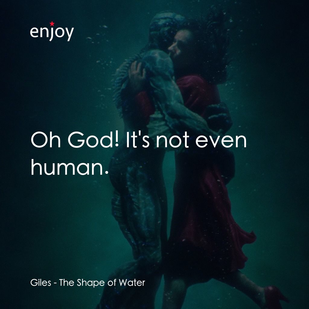 《忘形水》經典台詞：Giles: Oh God! It's not even human.