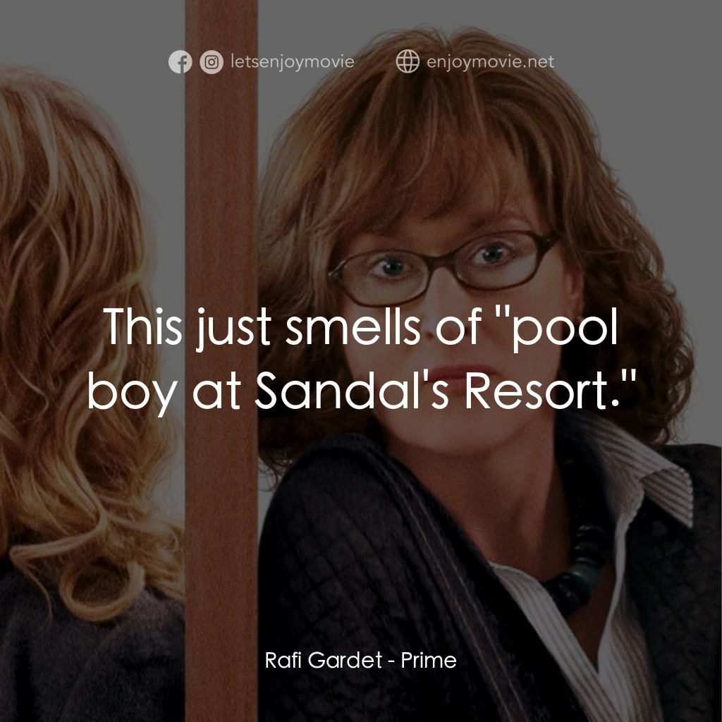 隔著阿媽說愛你電影對白：Rafi Gardet: This just smells of 