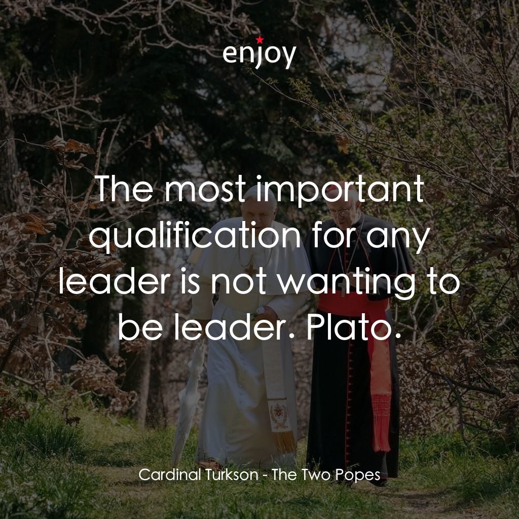 教廷白煙電影對白：Cardinal Turkson: The most important qualification for any leader is not wanting 