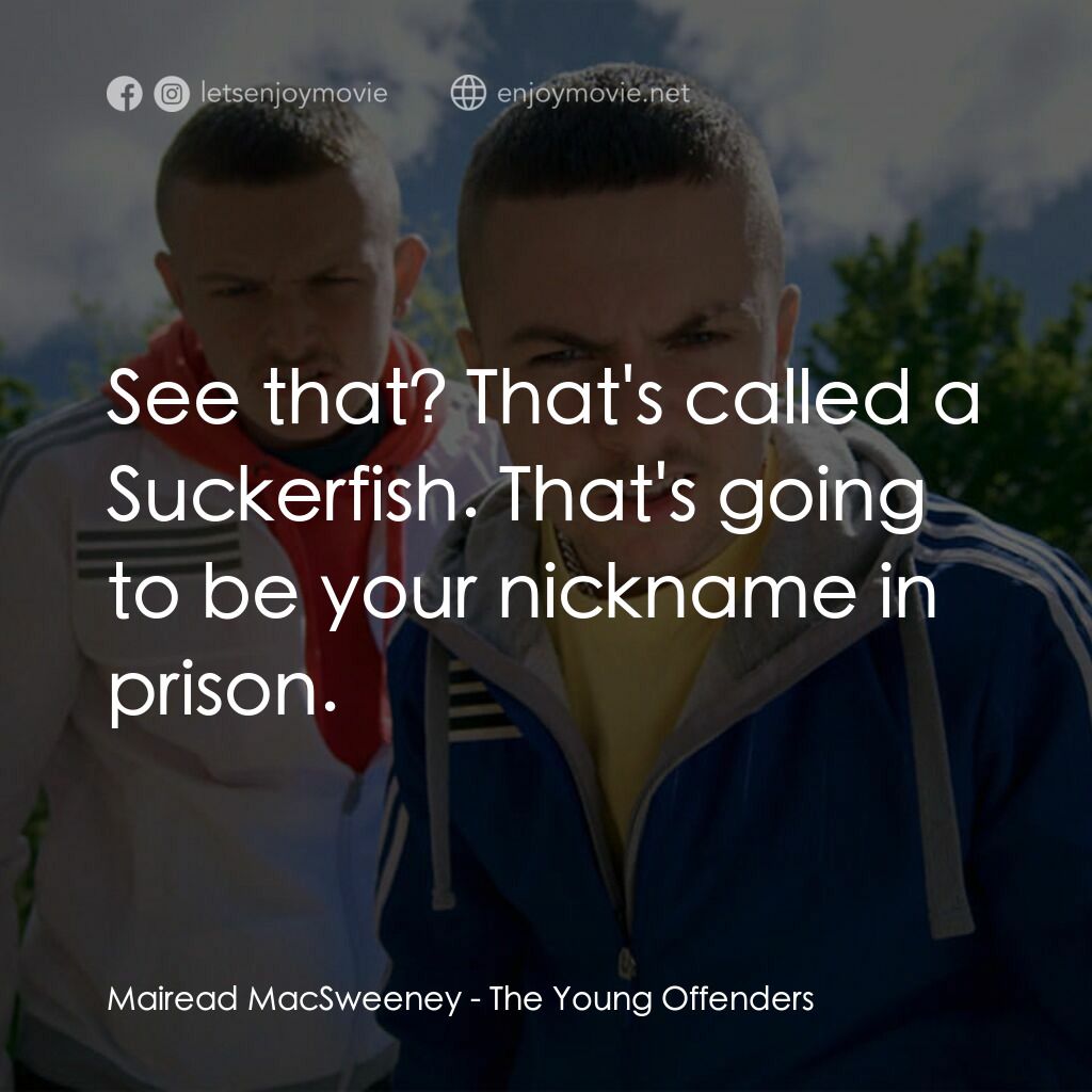 《阿呆少年犯》經典台詞：Mairead MacSweeney:  See that? That's called a ...