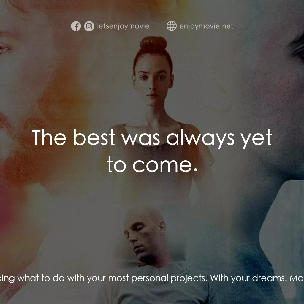 復生實驗電影對白：Marc Jarvis:  Time is coming back to me now. Marc Jarvis:  Slower then ever. Marc