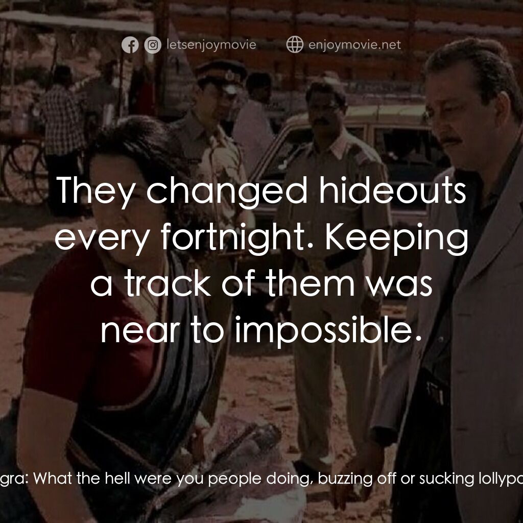 《槍戰》經典台詞：Dhingra:  They were partying in dance bars. Dhingr ...