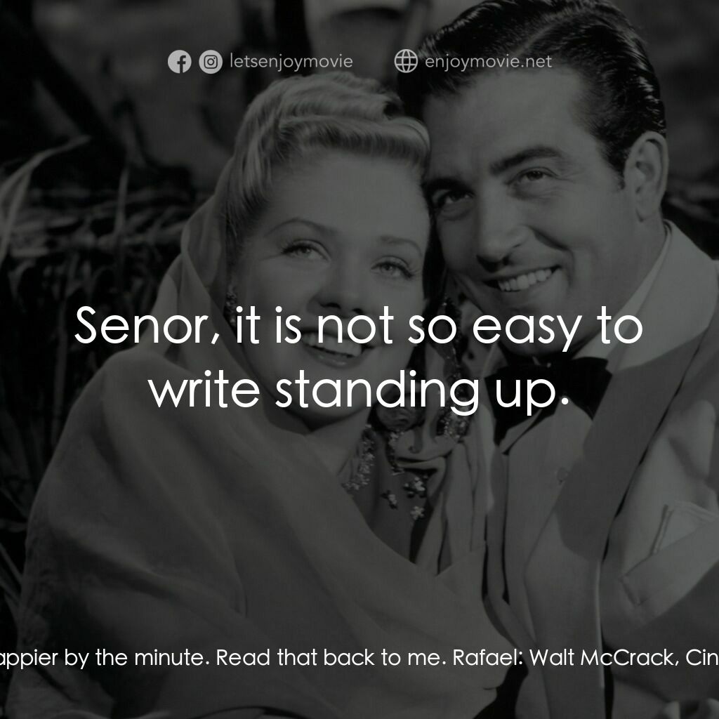 Week-End in Havana電影對白：Jay Williams:  Walter McCracken, McCracken Building, New York City. Human element