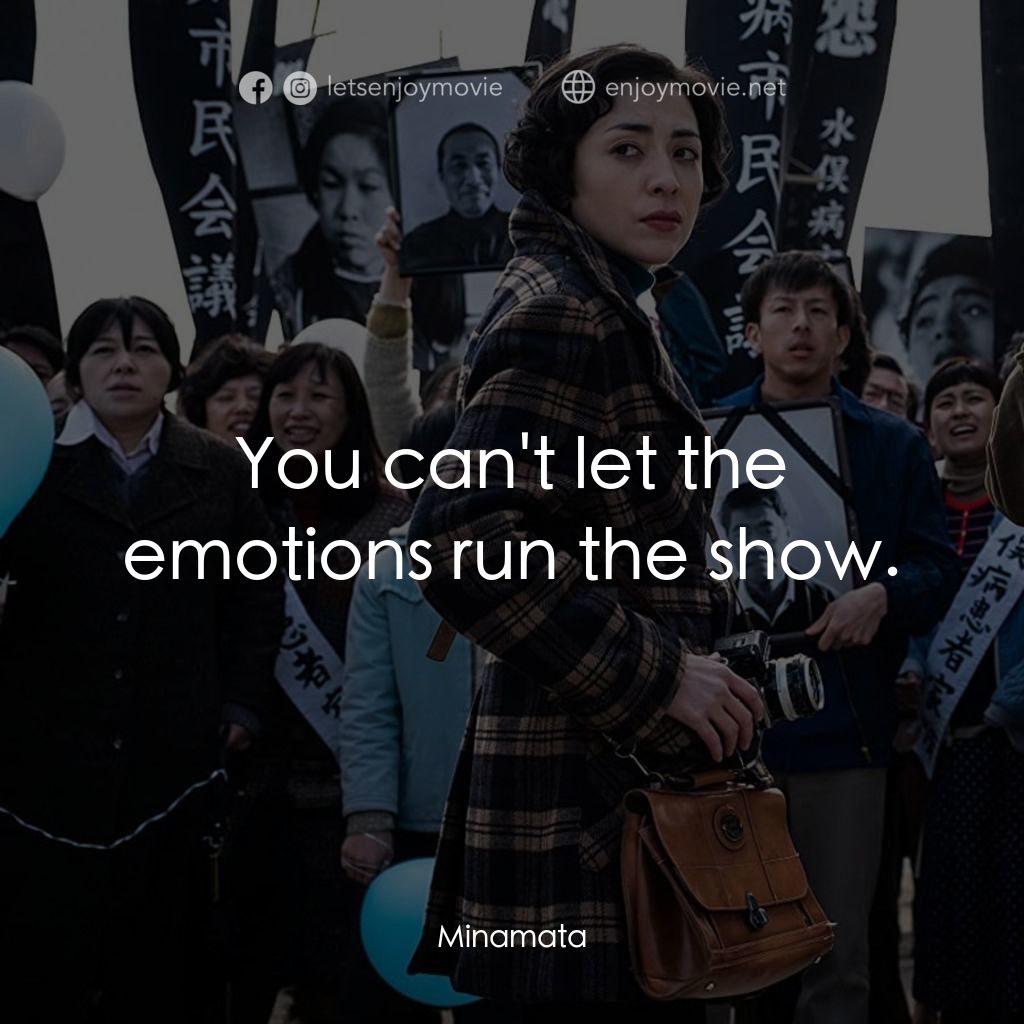 《毒水曝光》經典台詞：You can't let the emotions run the show.