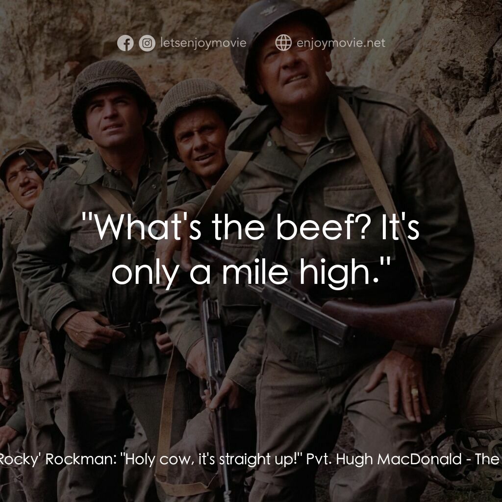 魔鬼兵團電影對白：Pvt. Rockwell 'Rocky' Rockman:  