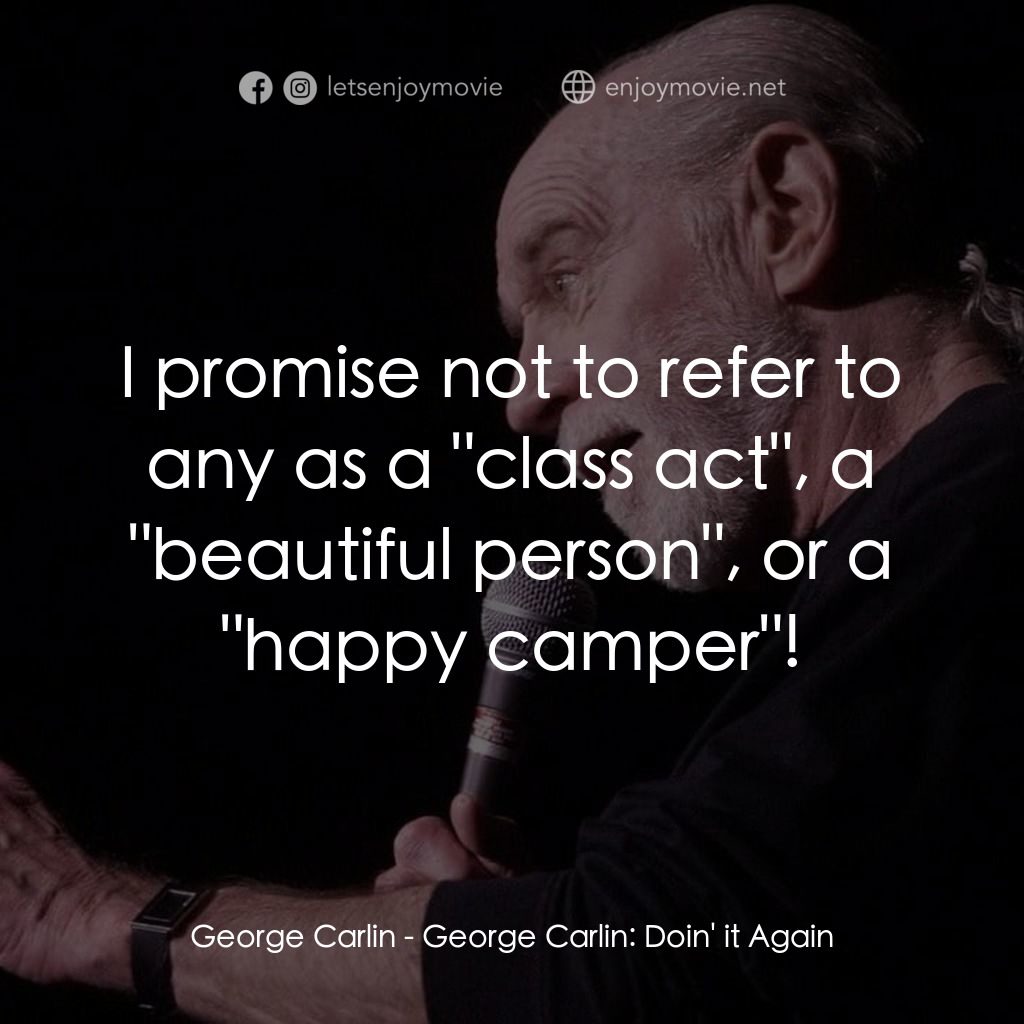 喬治·卡林：再來一次電影對白：George Carlin: I promise not to refer to any as a 