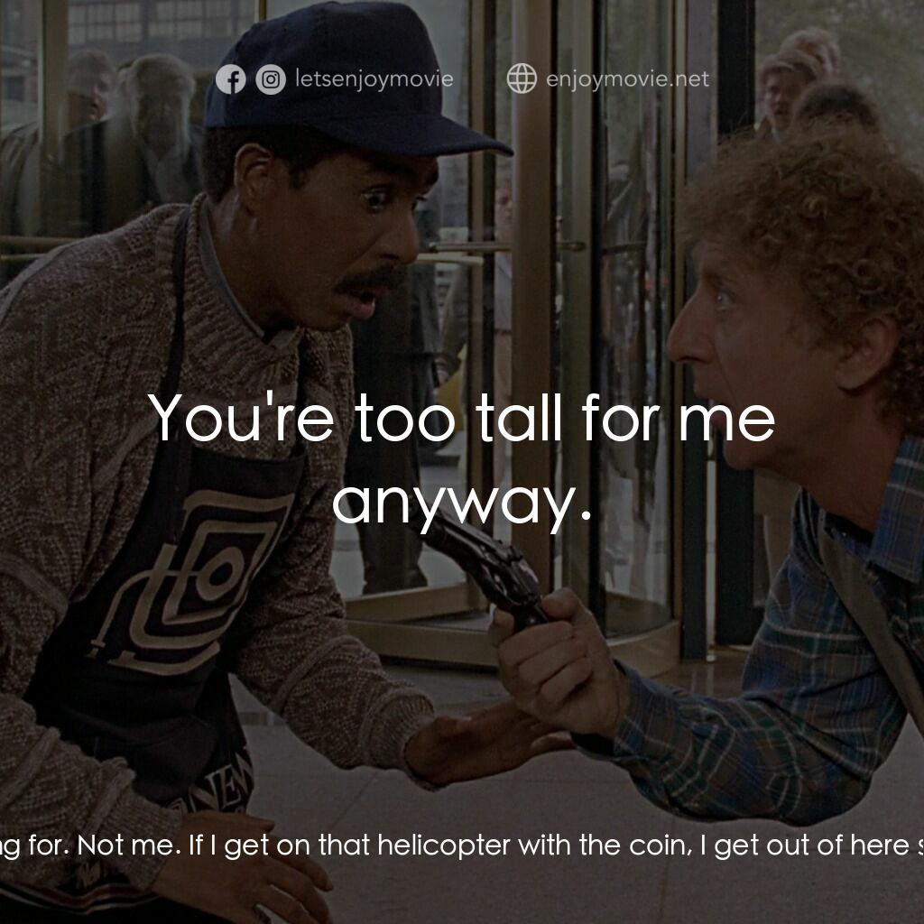 妙聽聞電影對白：Eve:  But you see, you're the ones they're looking for. Not me. If I get on that 