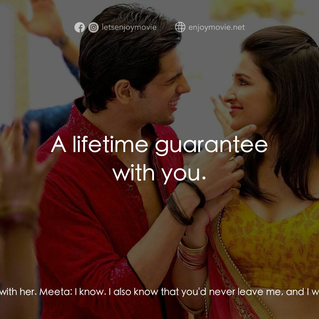 無意搶新郎電影對白：Meeta:  Karishma is not the right girl for you. You should marry me. Nikhil Bhard