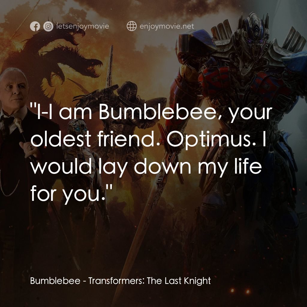 變形金剛：終極戰士電影對白：Bumblebee: 