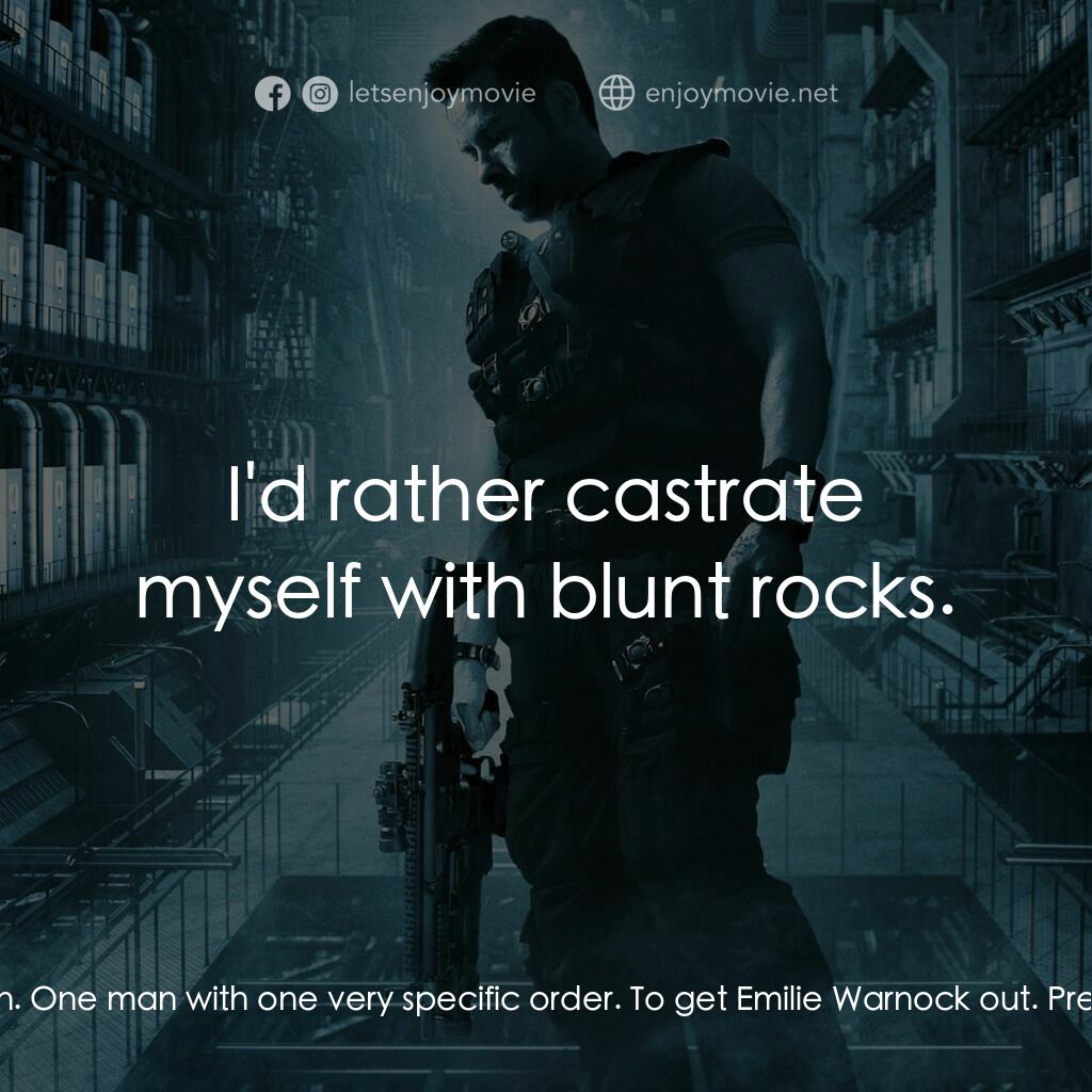 拯救太空1號電影對白：Harry Shaw:  We could send in one man. One man with one very specific order. To g