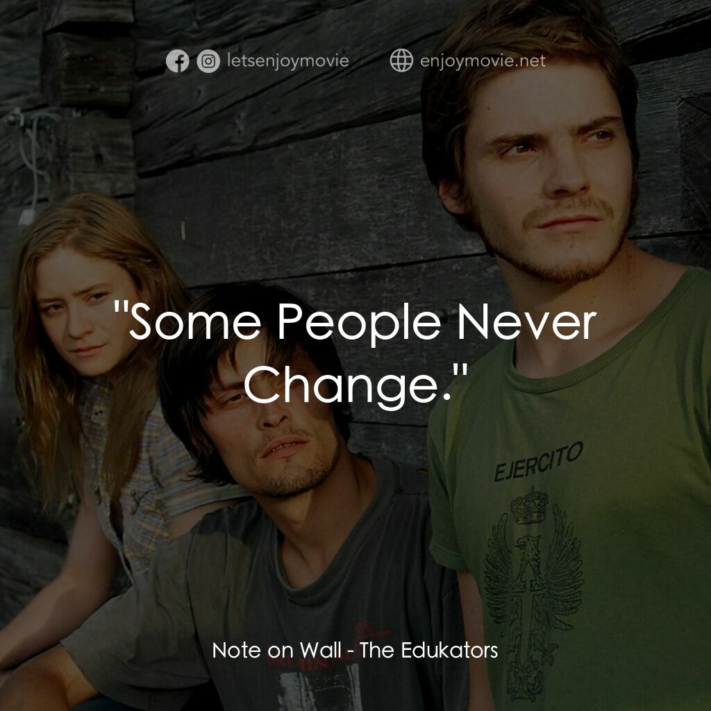 替天行盜電影對白：Note on Wall:  