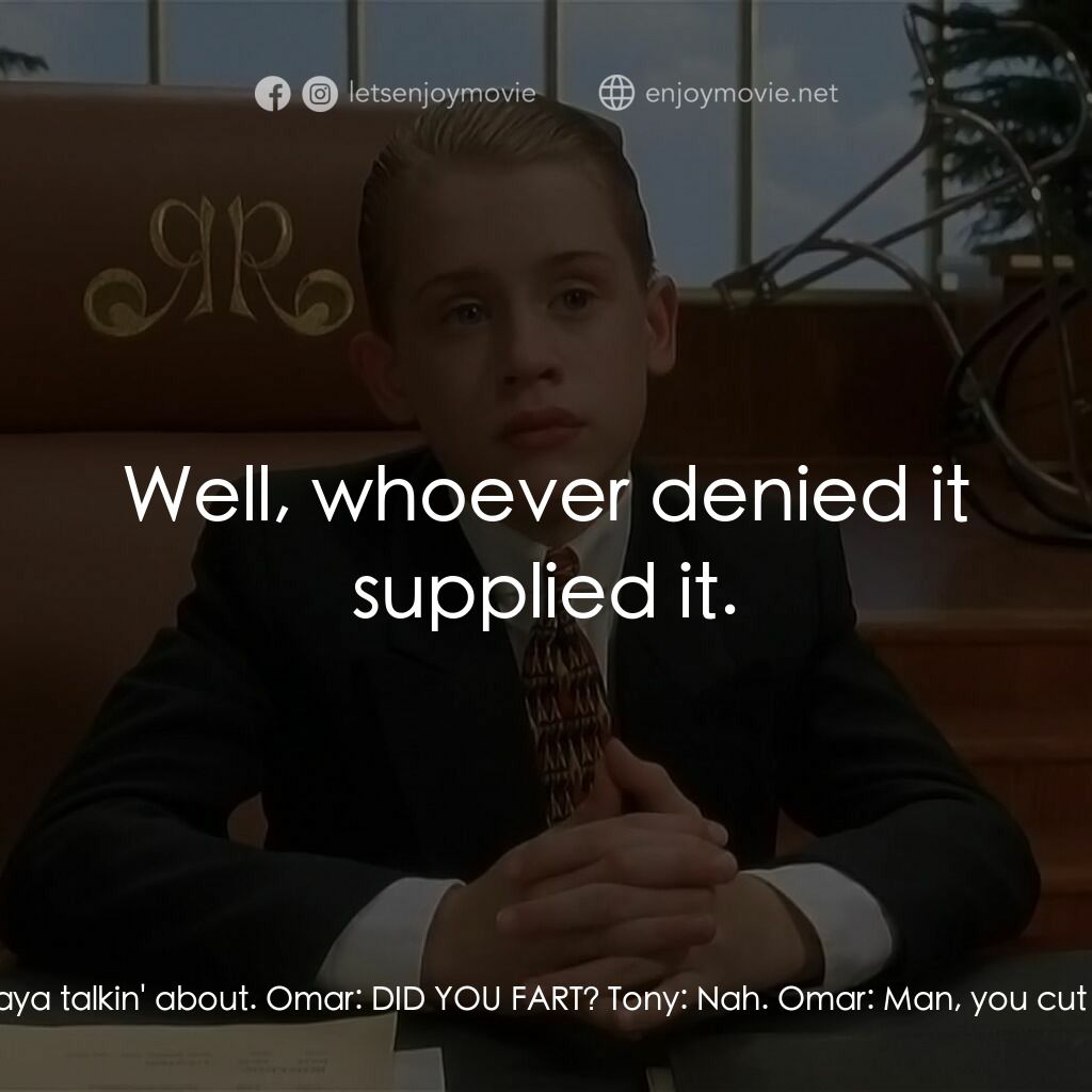 財神當家電影對白：Omar:  Hey man, you nervous or something? Tony:  No. Whaddaya talkin' about. Omar