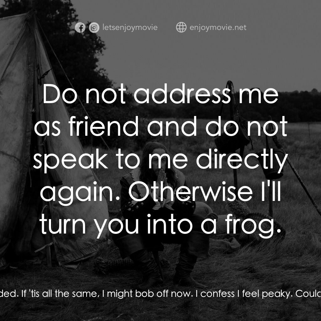 《英格蘭的田野》經典台詞：Jacob:  Friend. My business with your man is concl ...
