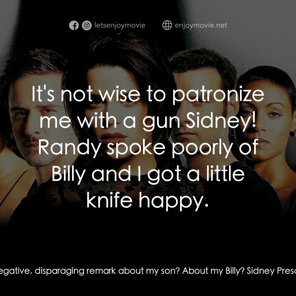 奪命狂呼2電影對白：Sidney Prescott:  You're as crazy as your son was! Debbie:  What did you just say