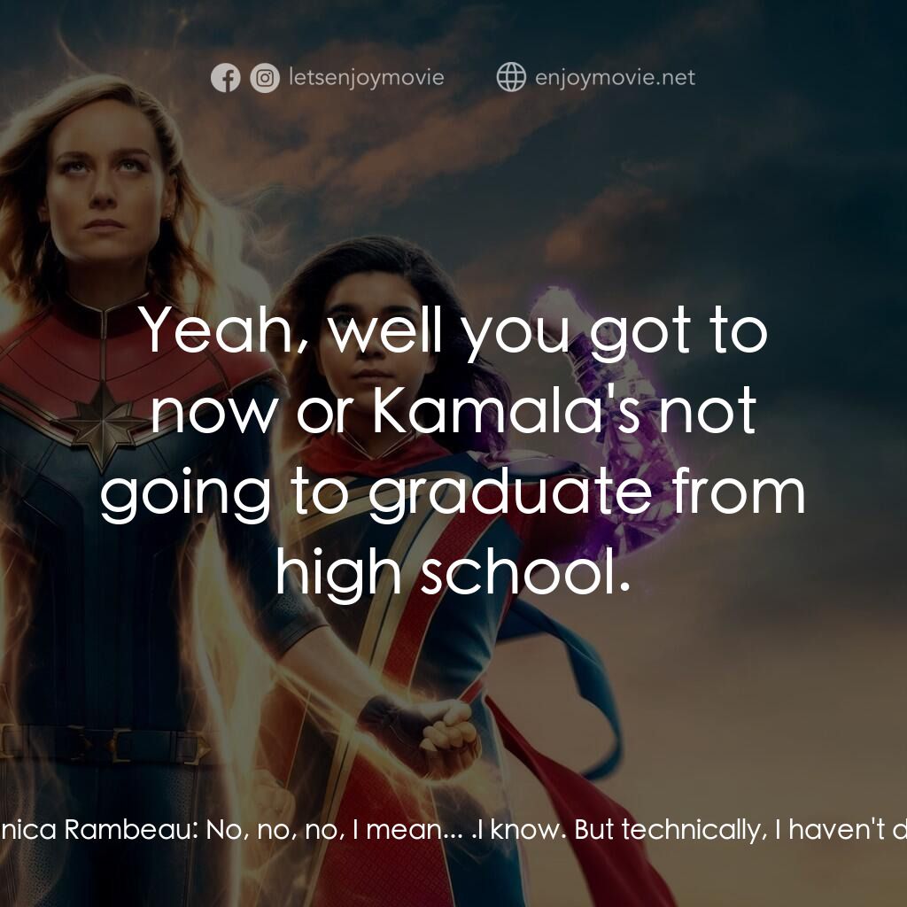 《驚奇隊長2》經典台詞：Nick Fury:  Monica? You gotta fly. Monica Rambeau: ...