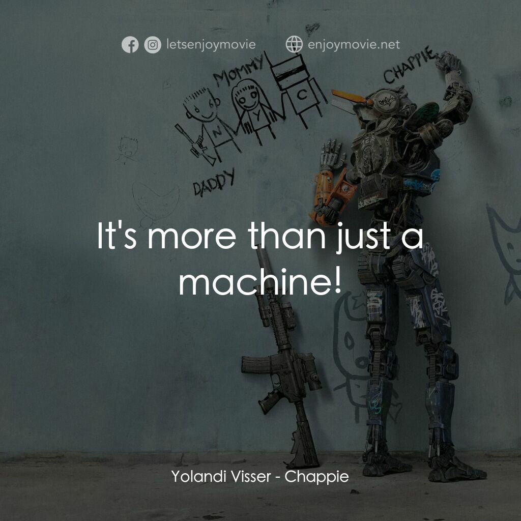 成人世界電影對白：Yolandi Visser:  It's more than just a machine!