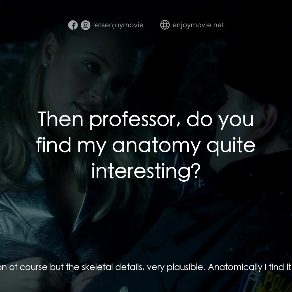 誘惑2電影對白：Professor Erwin Buckton:  Very detailed work. It's a complete delusion of course 