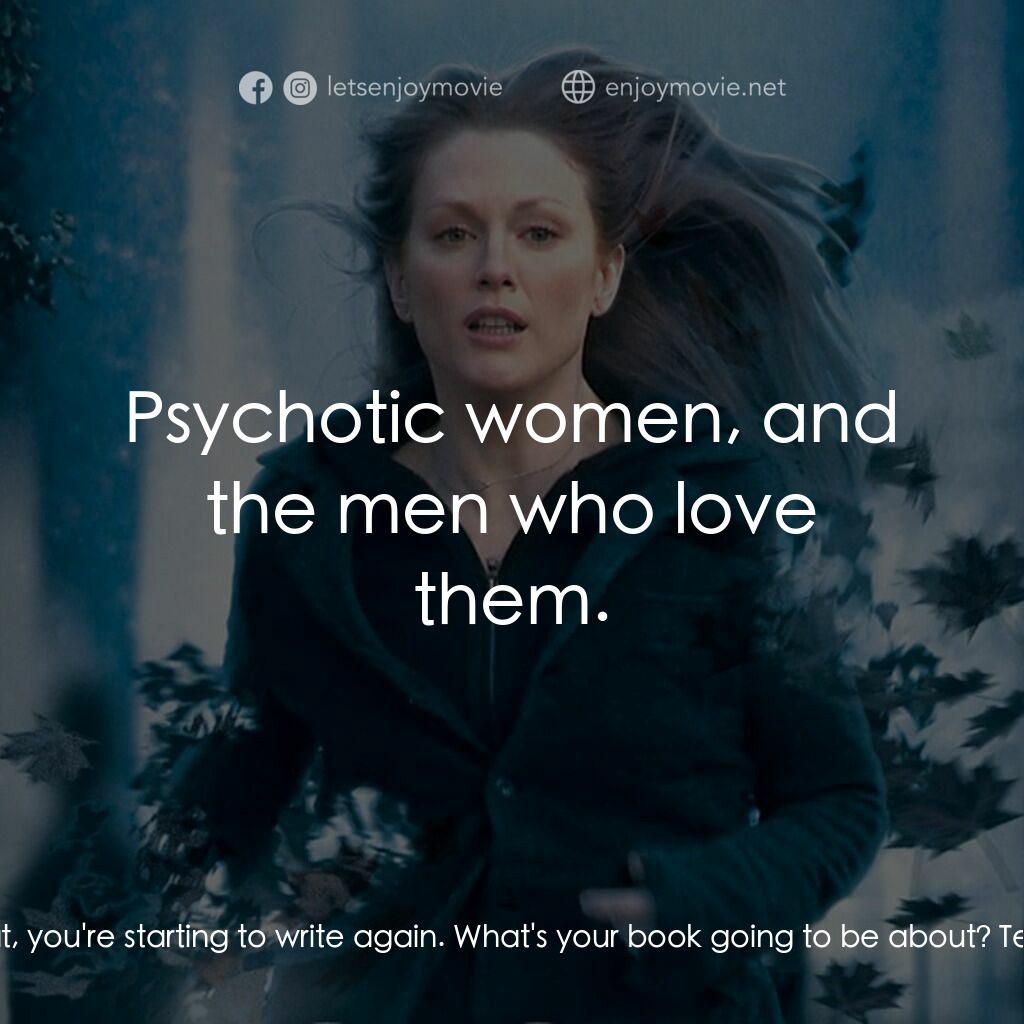 靈異拼圖電影對白：Jim Paretta:  I think it's great, you're starting to write again. What's your boo