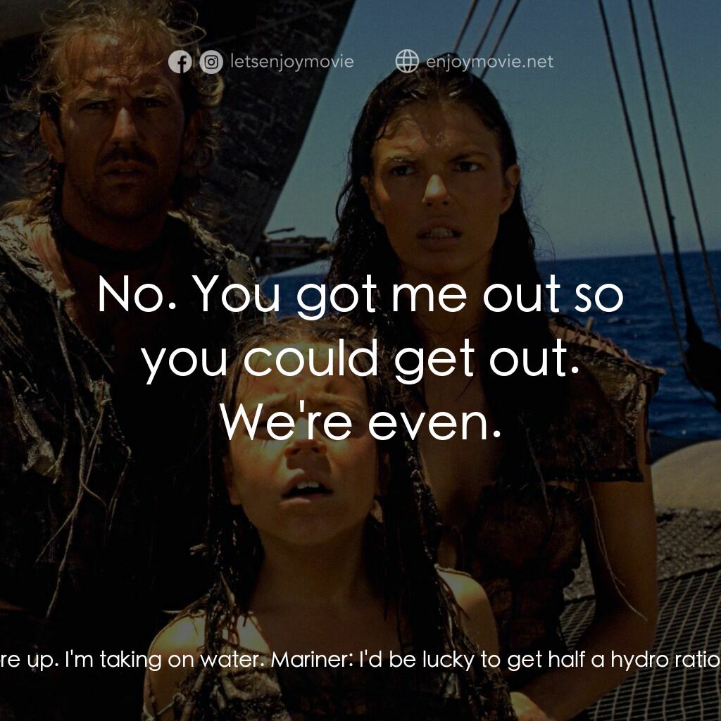 《水世界》經典台詞：Helen:  You've been there, haven't you? Dr ...