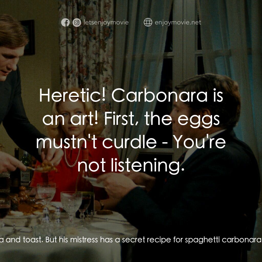 我的美國舅舅電影對白：Zambeaux, le représentant de la direction générale à Paris:  They had to dine out