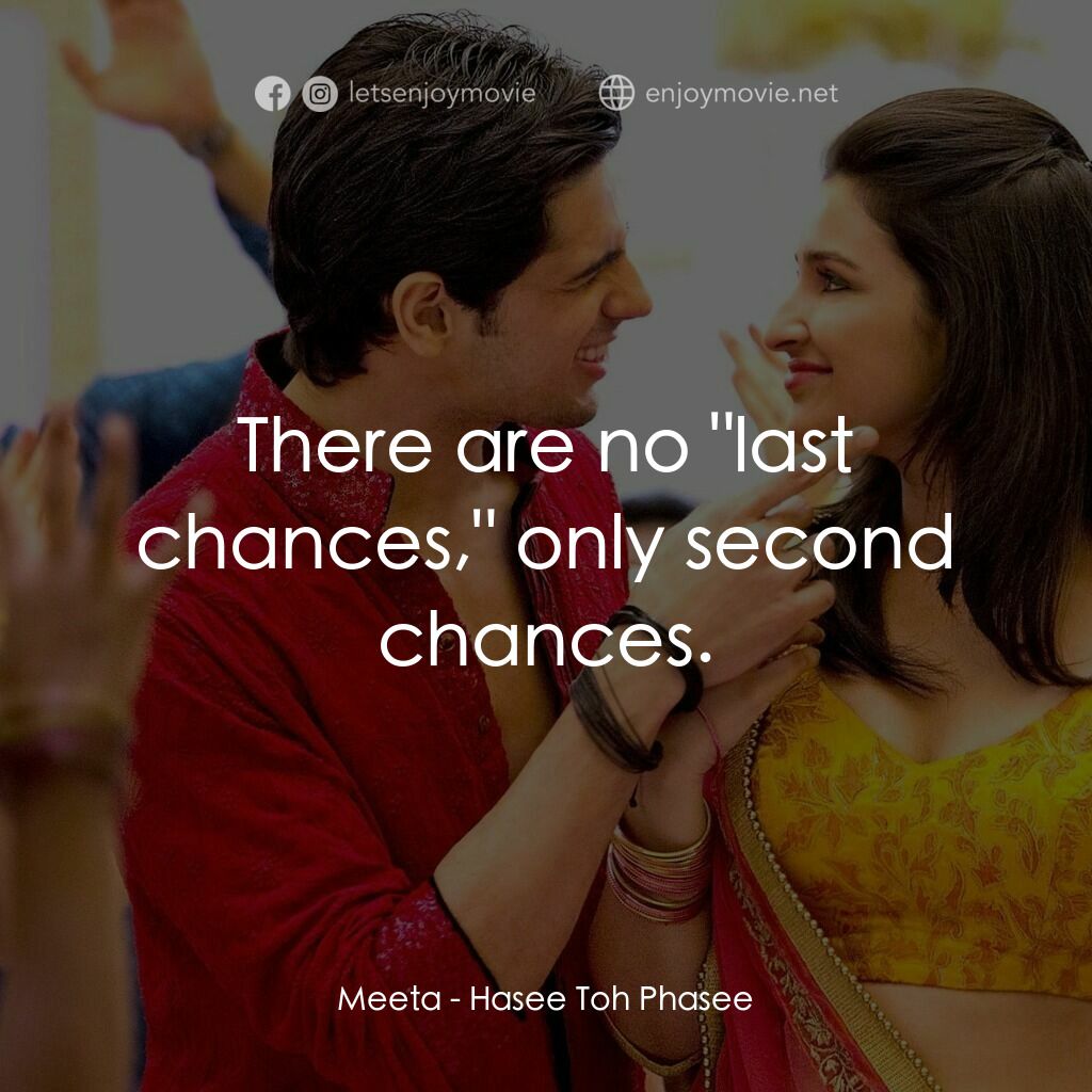 無意搶新郎電影對白：Meeta:  There are no 