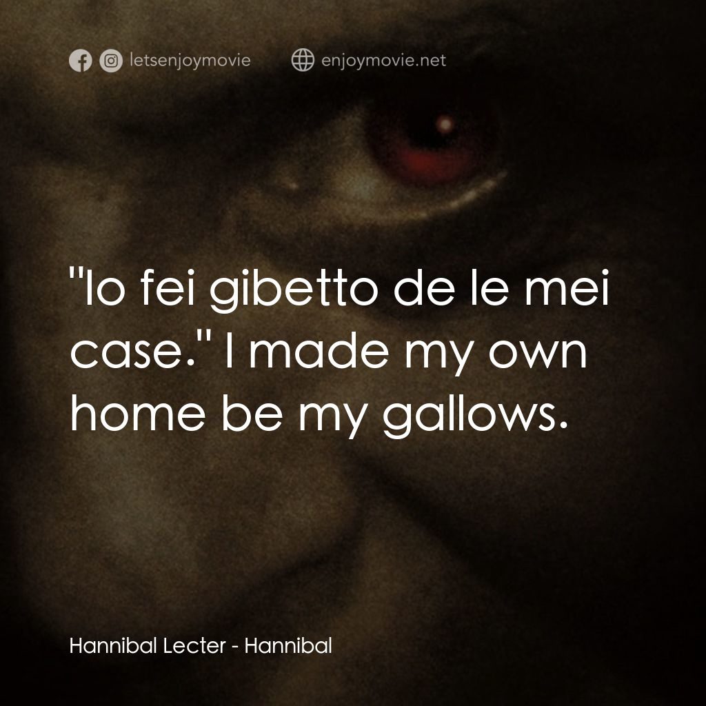 沉默的殺機電影對白：Hannibal Lecter: 