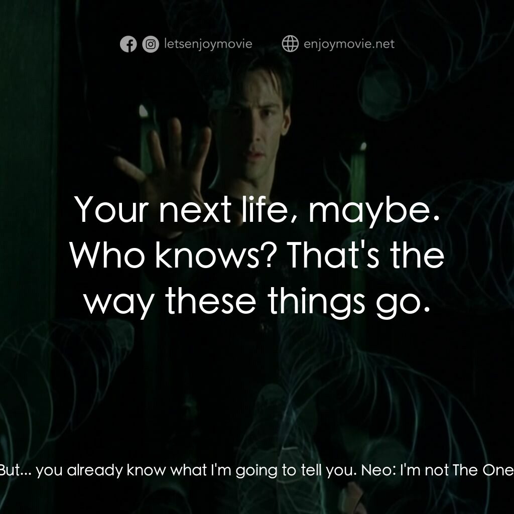 廿二世紀殺人網絡電影對白：Oracle:  OK, now I'm supposed to say, 