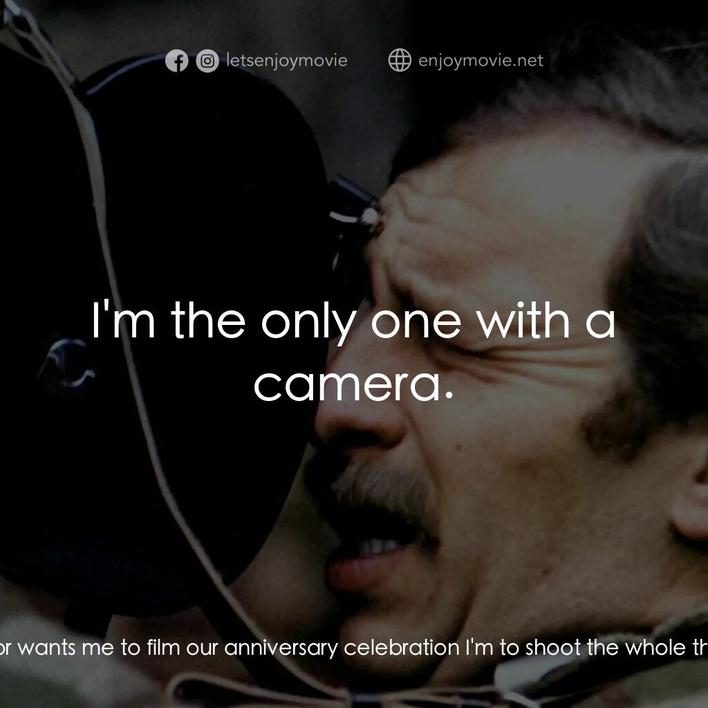 影迷電影對白：Irka Mosz:  Why did they buy all this? Filip Mosz:  Why? The Director wants me to