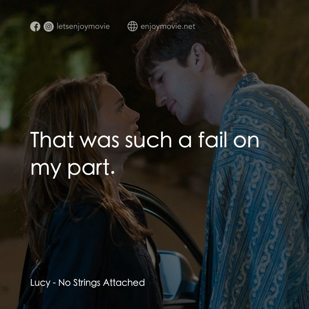 飯飯之交電影對白：Lucy: That was such a fail on my part.