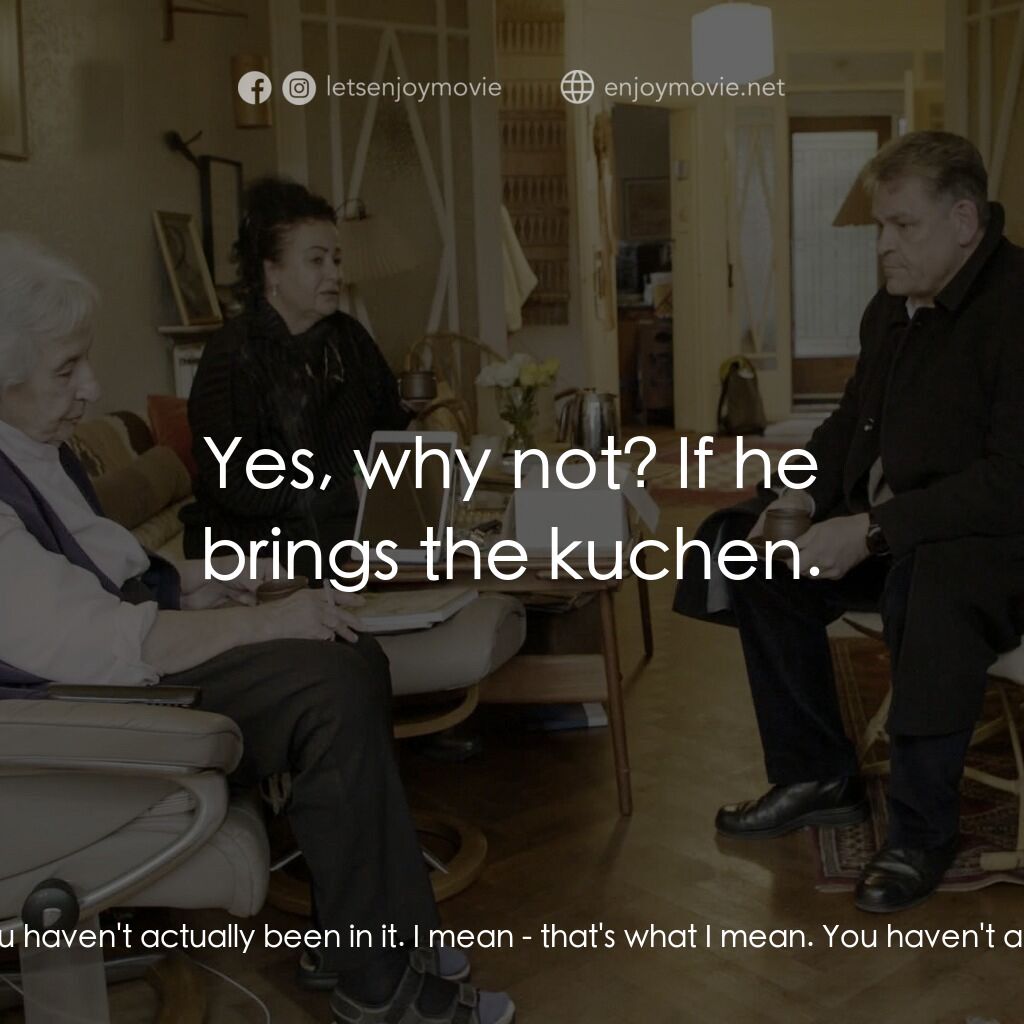 《重訪特權樂園》經典台詞：Maya Lasker-Wallfisch:  So, Mom, I'm going to  ...