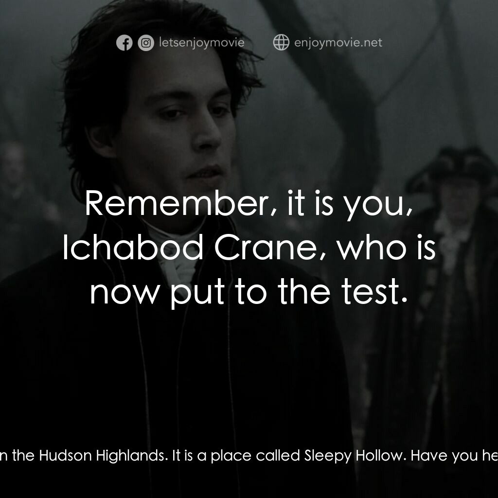 無頭谷電影對白：The Burgomaster:  Constable Crane! This is a song we have heard from you more tha