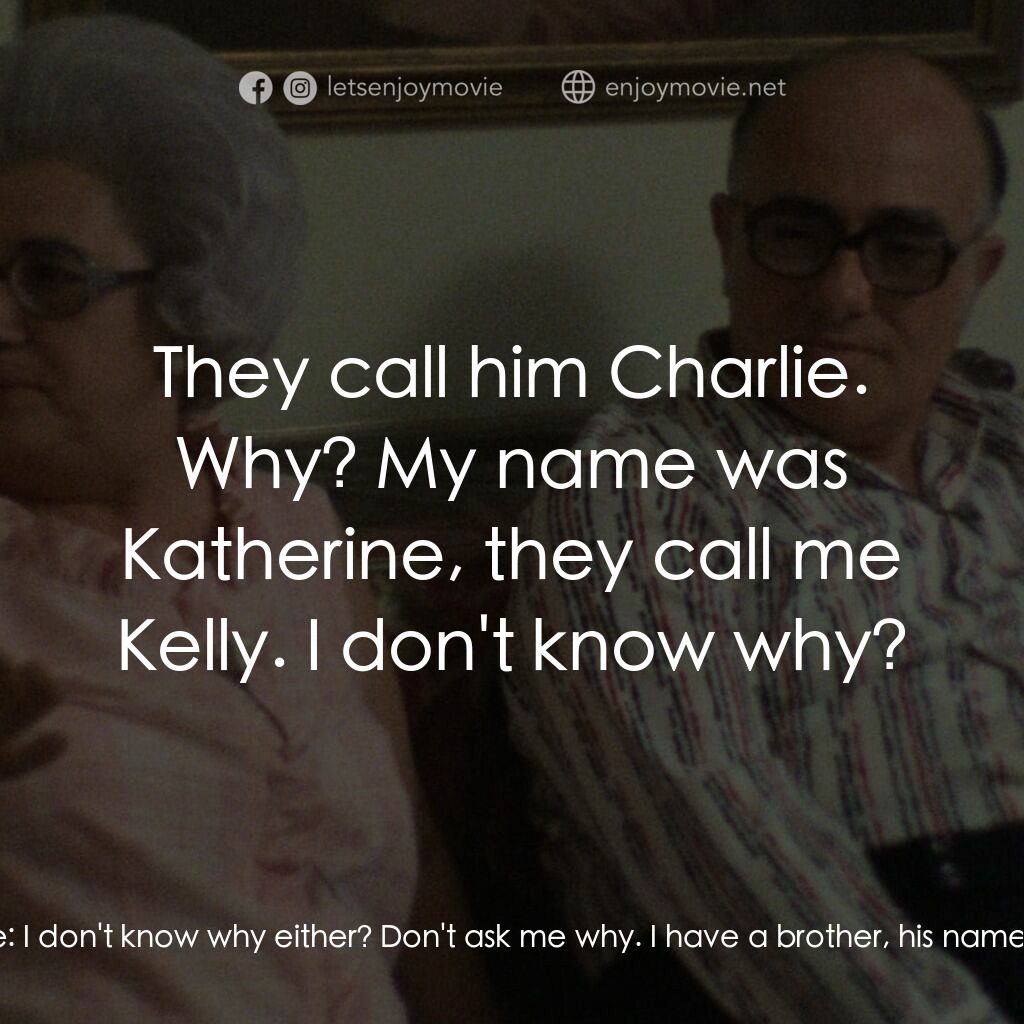 《義大利裔美國人》經典台詞：Catherine Scorsese:  My father's name was Mart ...