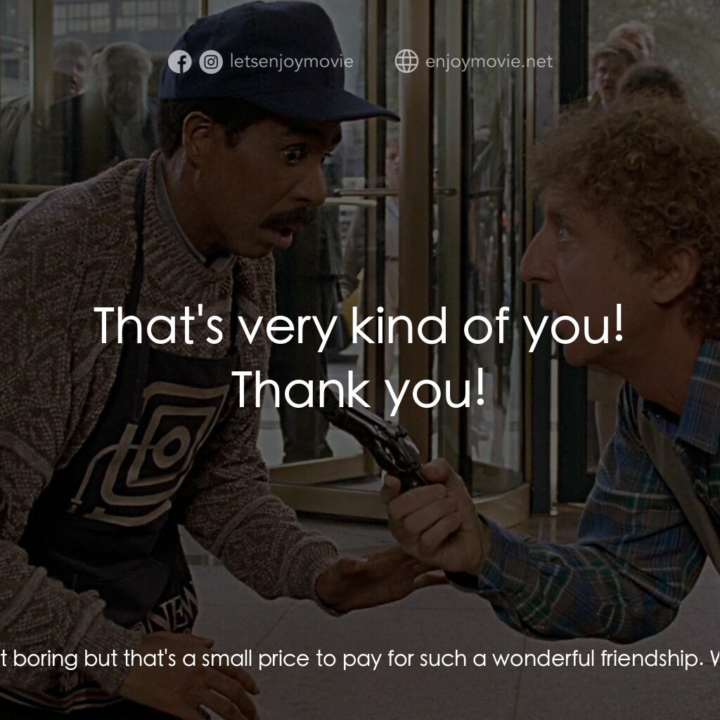 妙聽聞電影對白：Wally:  Where are we? Dave:  Probably on our way to New Jersey by now. Wally:  No