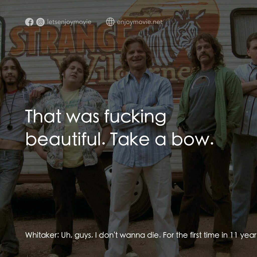 陌生荒漠電影對白：Whitaker:  Uh, guys, I don't wanna die. For the first time in 11 years I'm seeing