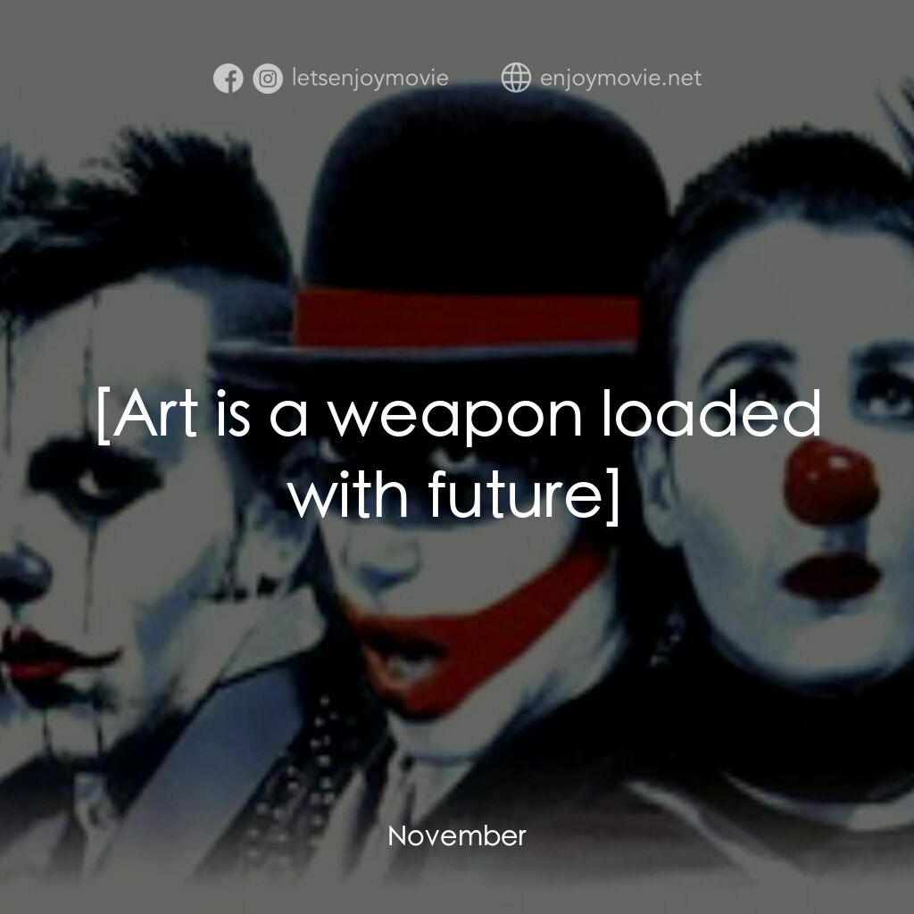 《November》經典台詞：