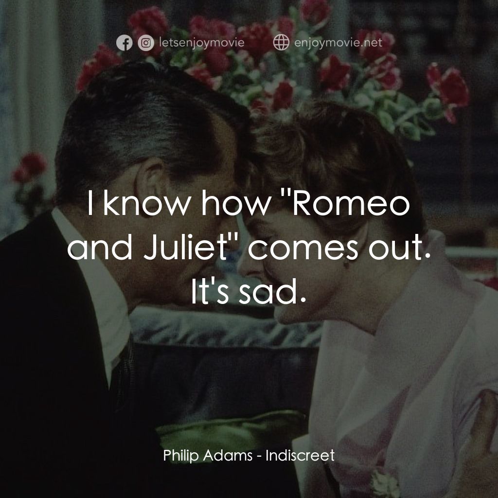 Indiscreet電影對白：Philip Adams: I know how 